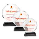 Acadian Full Color Black on Newhaven Base Crystal Award