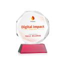 Acadian Full Color Red on Newhaven Base Crystal Award