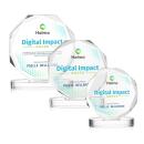 Acadian Full Color Clear on Alberton Base Crystal Award