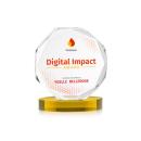 Acadian Full Color Gold on Alberton Base Crystal Award