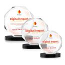 Acadian Full Color Black on Alberton Base Crystal Award