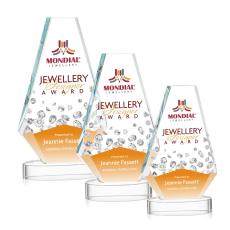 Kingsley Full Color Clear on Alberton Base Crystal Award - Newest Additions