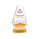 Kingsley Full Color Amber on Alberton Base Crystal Award