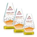 Kingsley Full Color Gold on Alberton Base Crystal Award