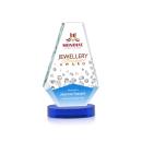 Kingsley Full Color Blue on Alberton Base Crystal Award