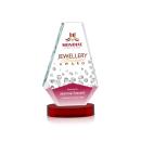 Kingsley Full Color Red on Alberton Base Crystal Award