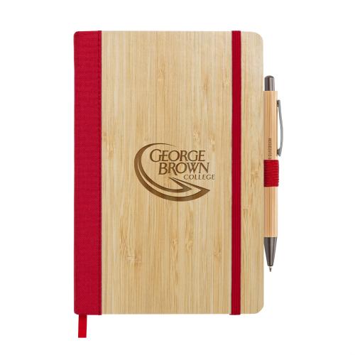 Corporate Recognition Gifts - Executive Gifts - Forleo Bamboo Notebook/Lucky Pen