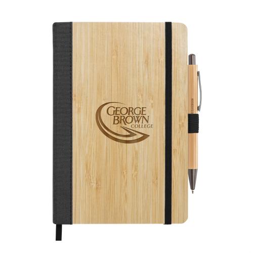 Corporate Recognition Gifts - Executive Gifts - Forleo Bamboo Notebook/Lucky Pen