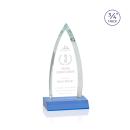 Shildon Sky Blue Arch & Crescent Crystal Award