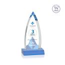 Shildon Full Color Sky Blue Crystal Award