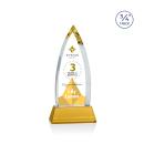 Shildon Full Color Amber on Newhaven Crystal Award