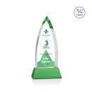 Shildon Full Color Green on Newhaven Crystal Award