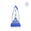 Shildon Full Color Blue on Newhaven Crystal Award
