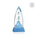 Shildon Full Color Sky Blue on Newhaven Crystal Award