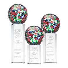 Fantasia Spheres on Dakota Base Glass Award - Newest Additions