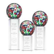 Fantasia Spheres on Dakota Base Glass Award - Newest Additions