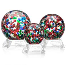 Fantasia Clear on Sheffield Base Spheres Glass Award - Newest Additions