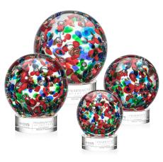 Fantasia Clear on Stanrich Base Spheres Glass Award - Modern Awards