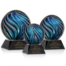 Malton Black on Sheffield Base Spheres Glass Award - Newest Additions