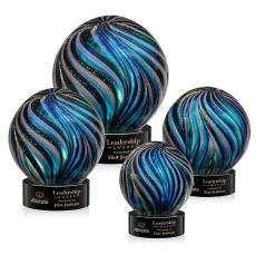Malton Black on Stanrich Base Spheres Glass Award - Newest Additions