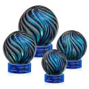 Malton Blue on Stanrich Base Spheres Glass Award