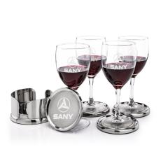 Baldoni Coasters & Carberry Wine Set - Corporate Recognition Gifts