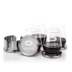 Baldoni Coasters & Germain Stemless Wine Set - Corporate Awards