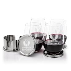 Baldoni Coasters & Laurent Stemless Wine Set - Corporate Awards