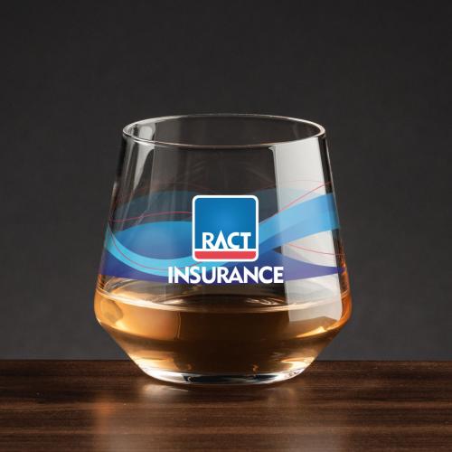 Corporate Recognition Gifts - Etched Barware - Tucson Whiskey Taster - 11oz - Full Color