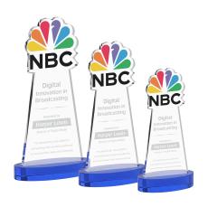 EdgeCraft Blue (via Air) on Alberton Base Abstract / Misc Crystal Award - Newest Additions