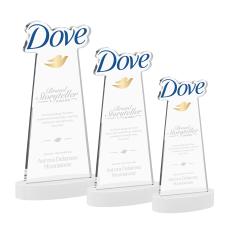 EdgeCraft White (via Air) on Alberton Base Abstract / Misc Crystal Award - Newest Additions