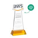 EdgeCraft Amber (via Air) on Hartford Base Abstract / Misc Crystal Award