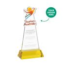EdgeCraft Tapered Gold (via Air) on Hartford Abstract / Misc Crystal Award