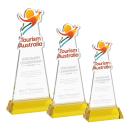 EdgeCraft Gold (via Air) on Hartford Base Abstract / Misc Crystal Award