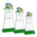 EdgeCraft Green (via Air) on Hartford Base Abstract / Misc Crystal Award