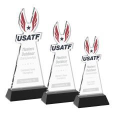 EdgeCraft Black (via Air) on Hartford Base Abstract / Misc Crystal Award - Newest Additions