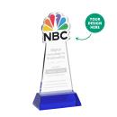 EdgeCraft Blue (via Air) on Hartford Base Abstract / Misc Crystal Award