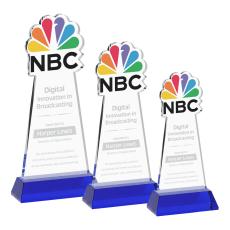 EdgeCraft Blue (via Air) on Hartford Base Abstract / Misc Crystal Award - Newest Additions