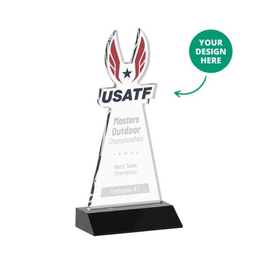 EdgeCraft Black (via Air) on Mitered Base Abstract / Misc Crystal Award Corporate Awards - Crystal Awards - EdgeCraft Black (via Air) on Mitered Base Abstract / Misc Crystal Award