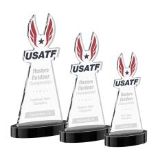 EdgeCraft Black (via Ocean) on Alberton Base Abstract / Misc Crystal Award - Corporate Awards