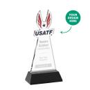 EdgeCraft Black (via Ocean) on Hartford Base Abstract / Misc Crystal Award