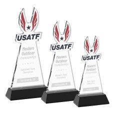 EdgeCraft Black (via Ocean) on Hartford Base Abstract / Misc Crystal Award - Crystal Awards