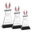 EdgeCraft Black (via Ocean) on Hartford Base Abstract / Misc Crystal Award