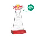 EdgeCraft Tapered Red (via Ocean) on Mitered Abstract / Misc Crystal Award