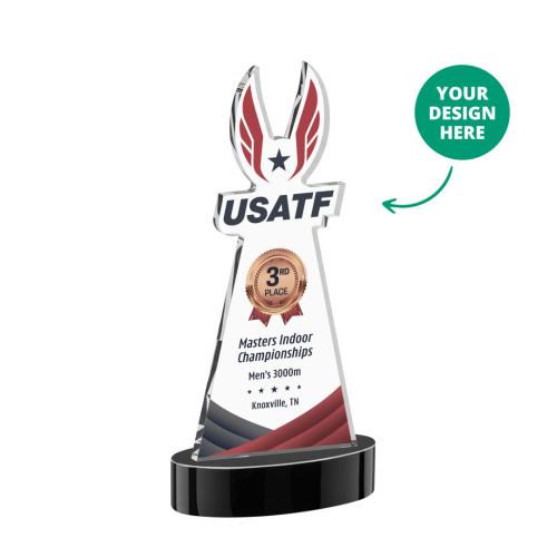 EdgeCraft Full Color on Alberton Base - Black (via Air) Corporate Awards - Crystal Awards - EdgeCraft Full Color on Alberton Base - Black (via Air)