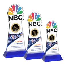 EdgeCraft Full Color Abstract / Misc on Hartford Base-Blue (via Air) Crystal Award - Full Color Awards