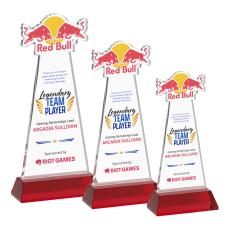 EdgeCraft Full Color Red (via Air) on Hartford Base Abstract / Misc Crystal Award - Full Color Awards