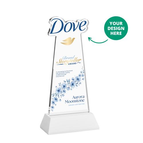 EdgeCraft Tapered Full Color on Hartford - White (via Air) Corporate Awards - Crystal Awards - EdgeCraft Tapered Full Color on Hartford - White (via Air)