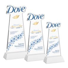 EdgeCraft Full Color White (via Air) on Hartford Base Abstract / Misc Crystal Award - Corporate Awards