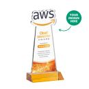 EdgeCraft Full Color Abstract / Misc on Mitered Base-Amber (via Air) Crystal Award